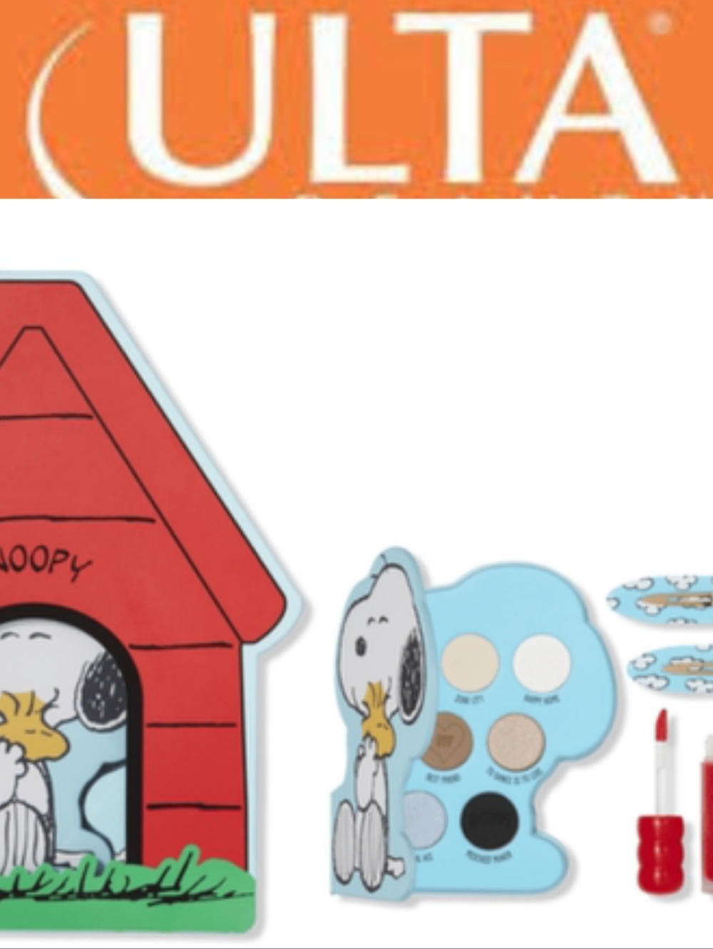 ULTA x Peanuts Snoopy No Place Like Home 4-PC Beauty Vault